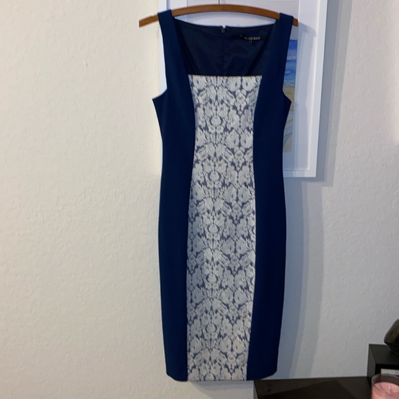 Black Halo Dresses & Skirts - Navy & Lace Dress by Black Halo
